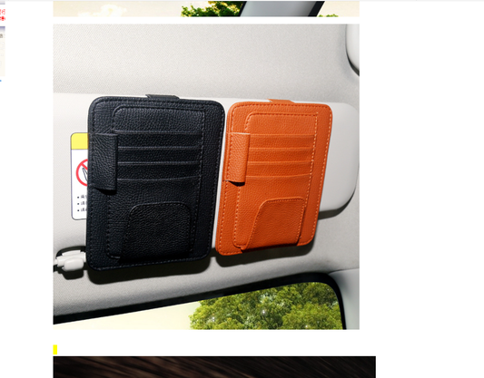 Organizador de Cuero Multifuncional para Automóvil