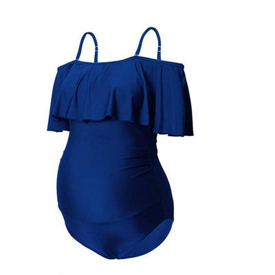 Traje de Baño Premamá Talla Grande Elegante de Una Pieza - Image 10