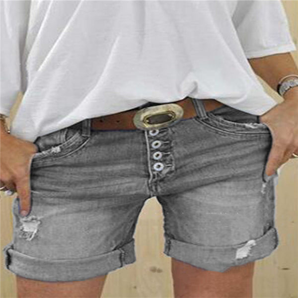 Shorts de Mezclilla Rotos Sexy para Mujer - Image 3