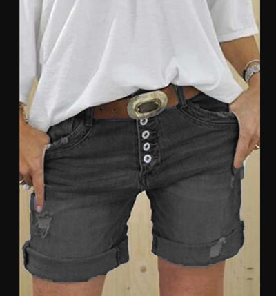Shorts de Mezclilla Rotos Sexy para Mujer - Image 2