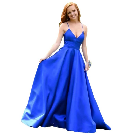 Vestido de Noche Elegante Satinado con Espalda Descubierta - Image 14