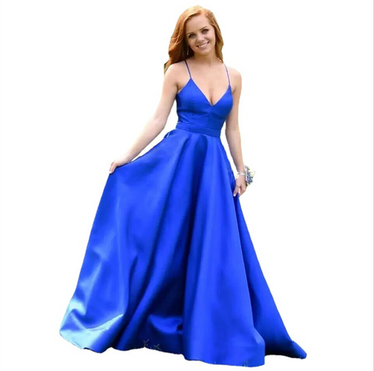 Vestido de Noche Elegante Satinado con Espalda Descubierta - Image 8