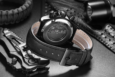 Reloj Mecánico Automático Multifuncional para Hombre con Esfera de Lona y Luz Nocturna - Image 24