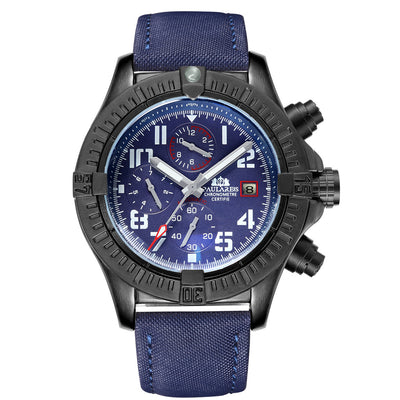 Reloj Mecánico Automático Multifuncional para Hombre con Esfera de Lona y Luz Nocturna