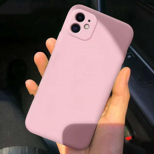 Funda de Silicona Líquida para Móvil Compatible con Apple - Protección Integral con Orificios Finos