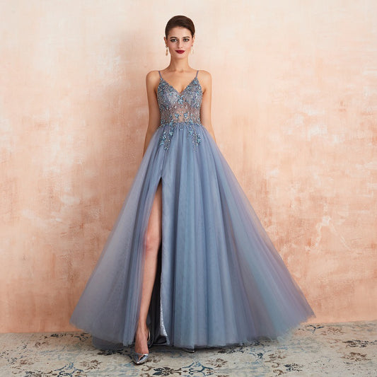 Vestido de Noche Elegante para Reuniones Invernales