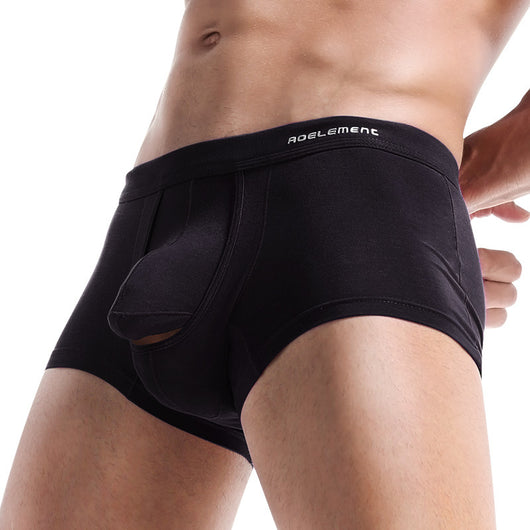 Bóxer Deportivo Hombre Separado Colores Sólidos - Image 3