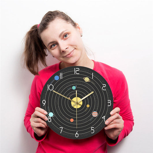 Reloj de Pared Educativo del Sistema Solar - Mapa de los Nueve Planetas - Image 9