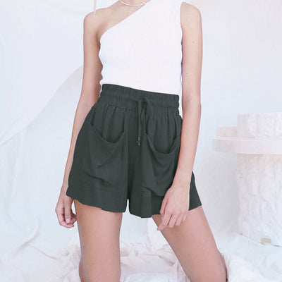 Shorts Talle Alto con Cordón y Pierna Ancha - Versátil y Cómodo - Image 9
