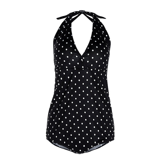 Traje de Baño Premamá Escote Profundo con Diseño de Onda - Image 2