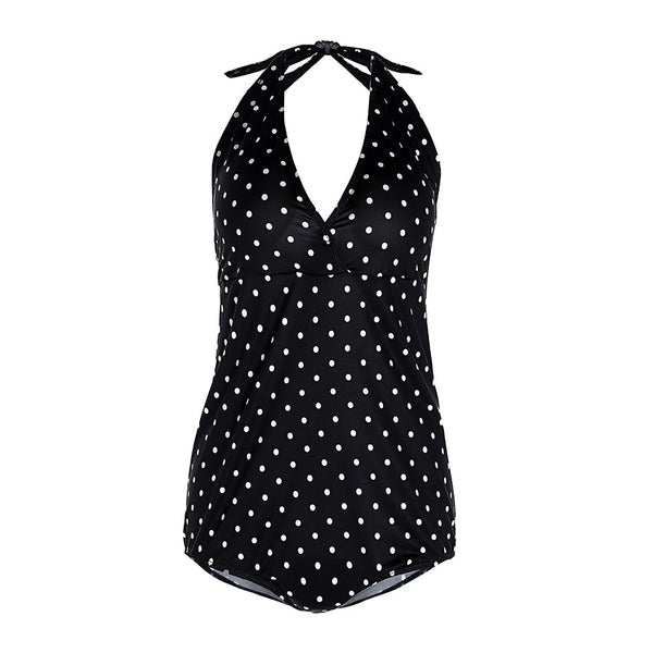 Traje de Baño Premamá Escote Profundo con Diseño de Onda