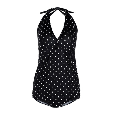Traje de Baño Premamá Escote Profundo con Diseño de Onda - Image 2