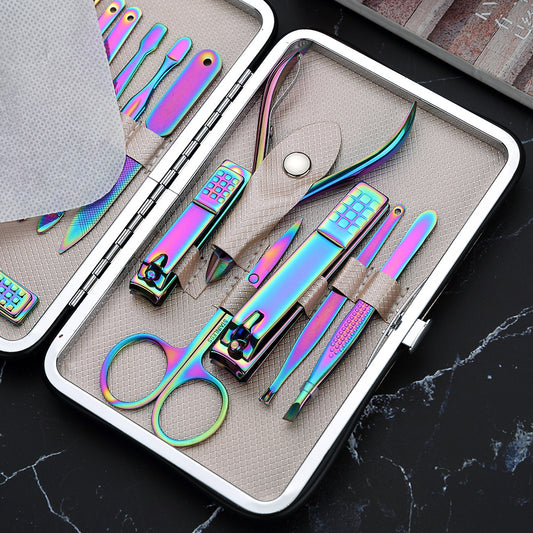 Set de 15 Cortaúñas de Acero Inoxidable Profesional