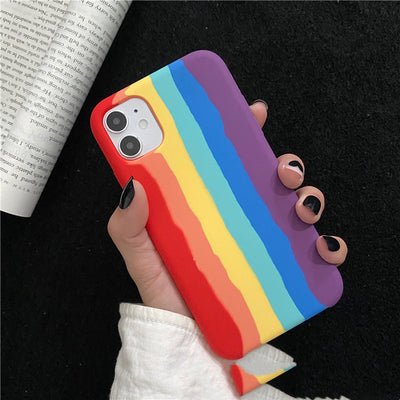 Funda iPhone 11 Pro/X/XS Max Efecto Degradado Arcoíris - Diseño de Pareja - Image 10