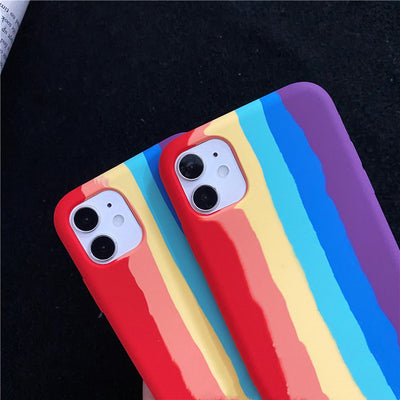 Funda iPhone 11 Pro/X/XS Max Efecto Degradado Arcoíris - Diseño de Pareja - Image 11