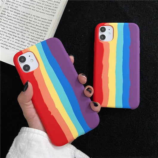 Funda iPhone 11 Pro/X/XS Max Efecto Degradado Arcoíris - Diseño de Pareja - Image 5