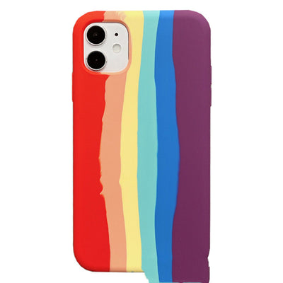 Funda iPhone 11 Pro/X/XS Max Efecto Degradado Arcoíris - Diseño de Pareja - Image 2