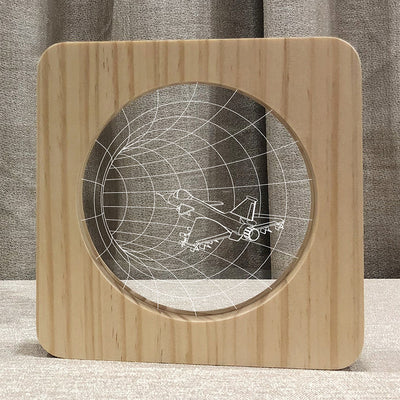 Lámpara Nocturna de Madera Sólida con Acrílico - Image 10