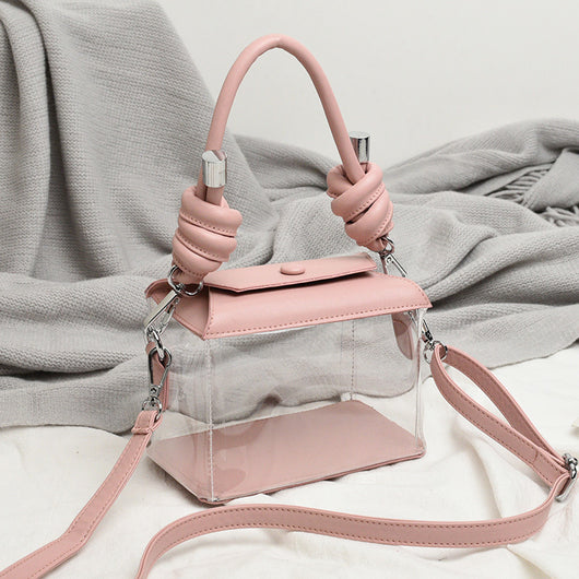 Bolsa Transparente de Cadena - Cartera Jelly Cuadrada Portátil - Image 10