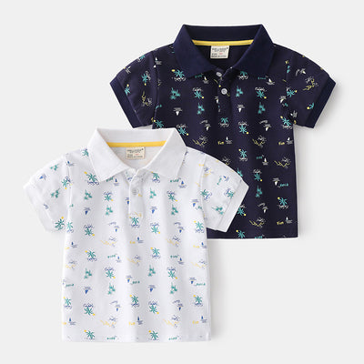 Polo Infantil de Algodón Manga Corta para Verano - Image 7