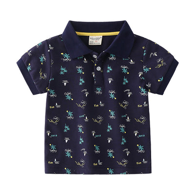 Polo Infantil de Algodón Manga Corta para Verano - Image 8