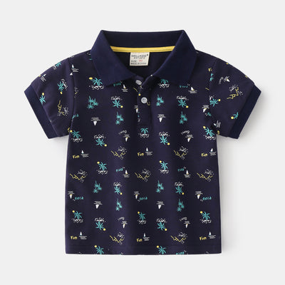 Polo Infantil de Algodón Manga Corta para Verano - Image 5