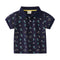 Polo Infantil de Algodón Manga Corta para Verano