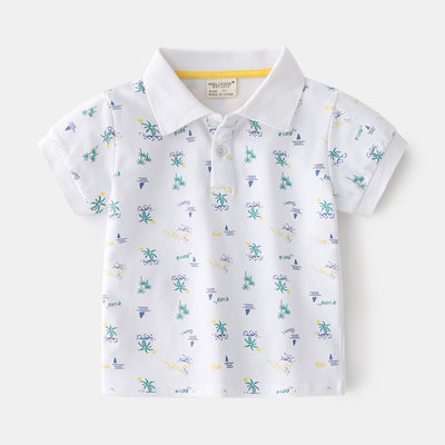 Polo Infantil de Algodón Manga Corta para Verano - Image 4