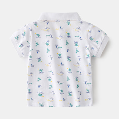 Polo Infantil de Algodón Manga Corta para Verano - Image 3