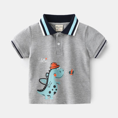 Polo Casual de Manga Corta para Niños - Estilo Urbano Versátil - Image 10