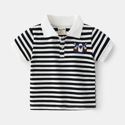 Polo Casual de Manga Corta para Niños - Estilo Urbano Versátil - Image 7