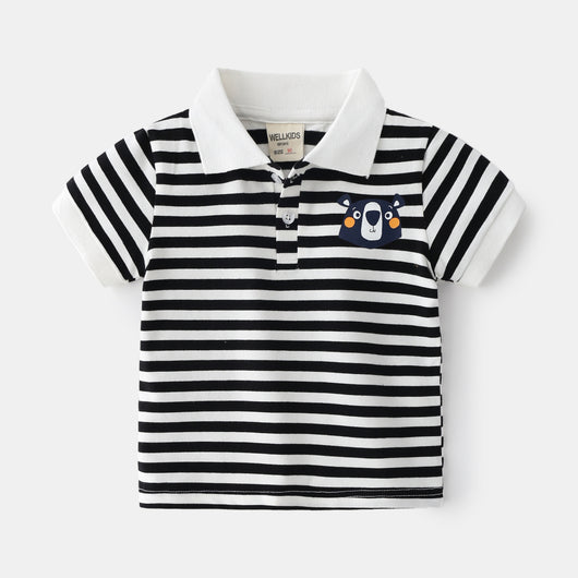 Polo Casual de Manga Corta para Niños - Estilo Urbano Versátil - Image 7