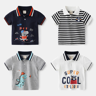 Polo Casual de Manga Corta para Niños - Estilo Urbano Versátil - Image 6