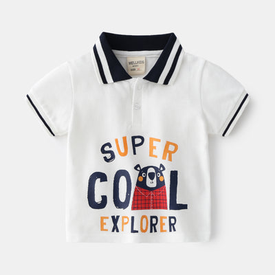 Polo Casual de Manga Corta para Niños - Estilo Urbano Versátil - Image 5
