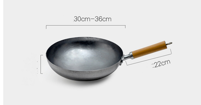 Wok de Acero al Carbono Artesanal Ligero - Sartén Tradicional sin Recubrimiento - Image 6