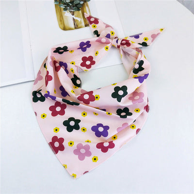 Pañuelo de Seda Estampado Floral Versátil para Mujer - Image 20