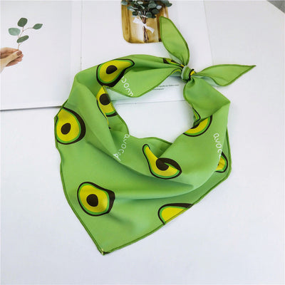Pañuelo de Seda Estampado Floral Versátil para Mujer - Image 6
