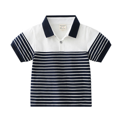 Camiseta Infantil a Rayas de Algodón - Manga Corta Transpirable y Cómoda - Image 11