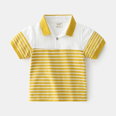 Camiseta Infantil a Rayas de Algodón - Manga Corta Transpirable y Cómoda - Image 10