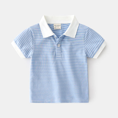 Polo Infantil de Algodón para Niño - Manga Corta Casual de Verano - Image 8