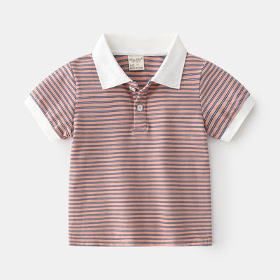 Polo Infantil de Algodón para Niño - Manga Corta Casual de Verano - Image 10