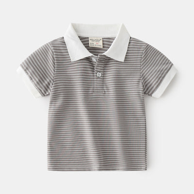 Polo Infantil de Algodón para Niño - Manga Corta Casual de Verano - Image 6