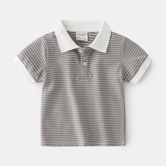 Polo Infantil de Algodón para Niño - Manga Corta Casual de Verano - Image 6