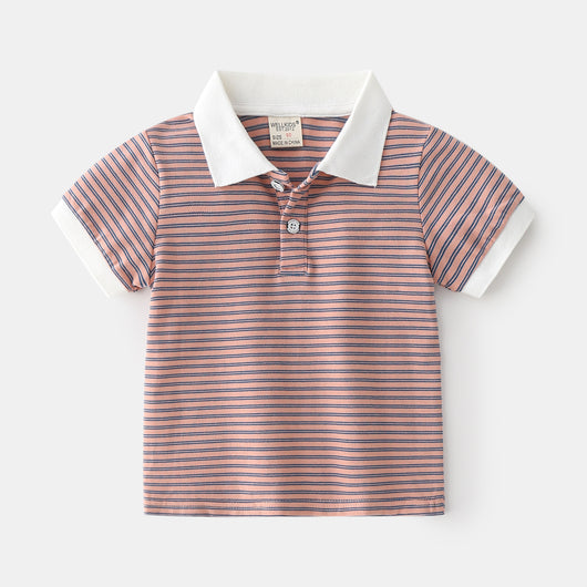 Polo Infantil de Algodón para Niño - Manga Corta Casual de Verano - Image 5