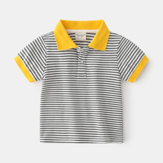 Polo Infantil de Algodón para Niño - Manga Corta Casual de Verano - Image 2