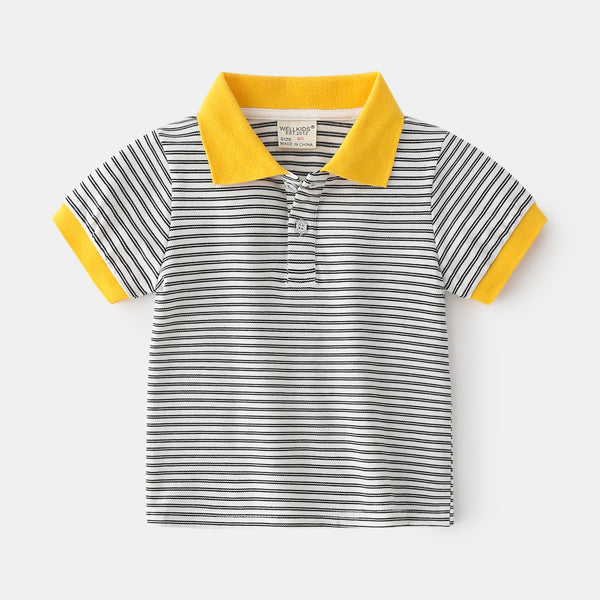 Polo Infantil de Algodón para Niño - Manga Corta Casual de Verano - Image 2