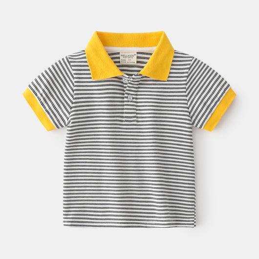 Polo Infantil de Algodón para Niño - Manga Corta Casual de Verano - Image 2