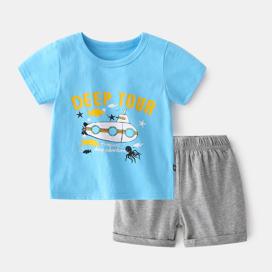Conjunto de Dos Piezas para Niños - Playera y Shorts de Verano - Image 8