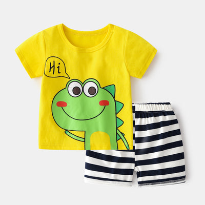 Conjunto de Dos Piezas para Niños - Playera y Shorts de Verano - Image 3