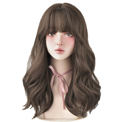 Peluca Larga Rizada con Flequillo Airoso - Cabello Natural Completo - Image 11